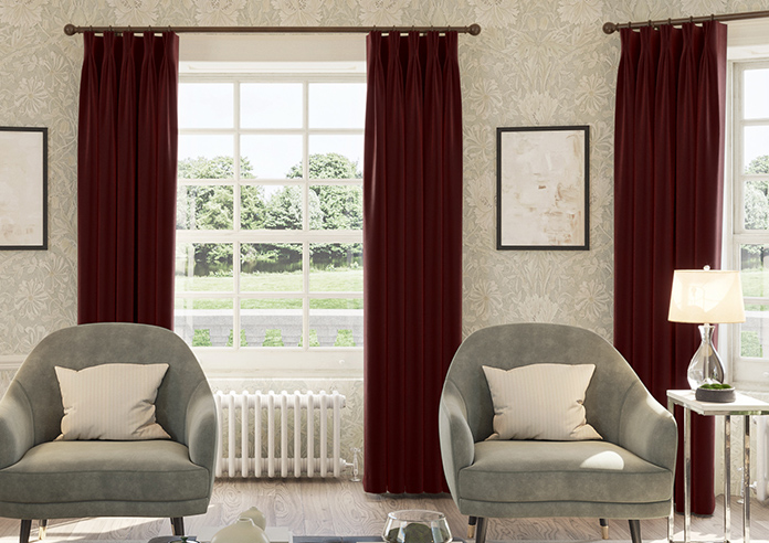 Ultra Luxe Velvet, Merlot - Made to Measure Curtains - Image 3